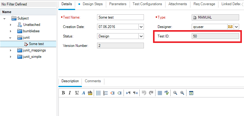 Map to existing test